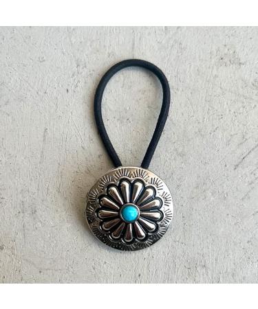 Concho Metal Ponytail Holder Set - Squash Blossom Hair Ties Bundle | BW34 - Buy Online on GoSupps.com