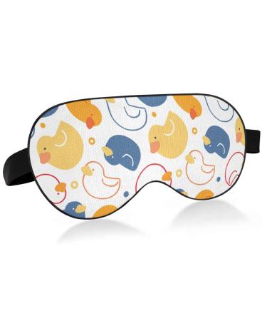 Haskirky Light Blocking Eye Mask Breathable and Adjustable Adult Men and Women Travel on Business Trips Yoga Meditation Light Smooth Comfortable Eye Mask Office Deep Sleep Goodies Hand Drawn Cartoo