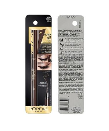 L'Oreal Paris Flash Cat Eye Infallible Liquid Eyeliner Brown 225 - Pack of 2 - Buy Online on GoSupps.com