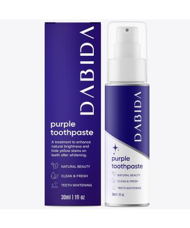 Purple Toothpaste for Teeth Whitening Purple Teeth Whitening Toothpaste Teeth Whitening Purple Toothpaste Purple Toothpaste Whitening Color Corrector Purple Toothpaste Teeth Whitening Purple 1oz