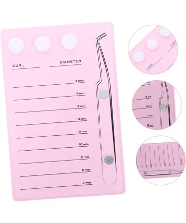 Mikinona Magnetic Eyelash Board Hand Plate Lashes Magnetic False Eyelashes Pallet Holder Eyelash Grafting Supplies Lash Storage Board Eyelash Holder Accessories Acrylic Epoxy Pink 14.3x9.4cm Pink - Buy Online on GoSupps.com