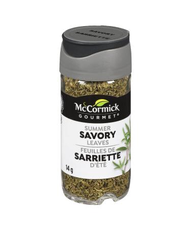McCormick Gourmet (MCCO3) New Bottle Premium Quality Natural Herbs & Spices Summer Savory Leaves 14g
