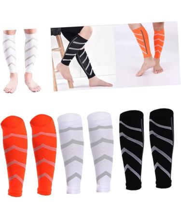 NOLITOY Calf Guard Socks - 9 Pairs Black Compression Leg Sleeves for Running & Protection - Buy Online on GoSupps.com