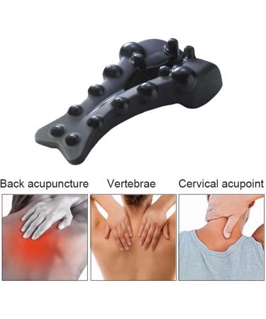 Anulely Trapezoidal Point Massage Device - Neck Stretcher & Shoulder Relaxer for Posture & Pain Relief | Black - Buy Online on GoSupps.com