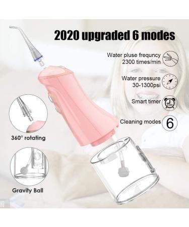 Buy Professional Cordless Water Flosser Rechargeable Dental Oral Irrigator for Braces Care | 6 Jet Tips 6 Modes Easy to Clean & Portable - Buy Online on GoSupps.com