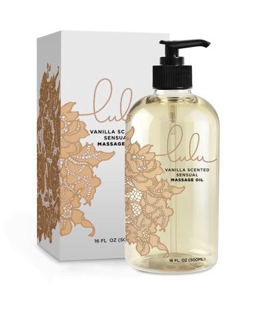 Lulu Massage Oil with Fractionated Coconut Oil.16 Ounce (Vanilla)