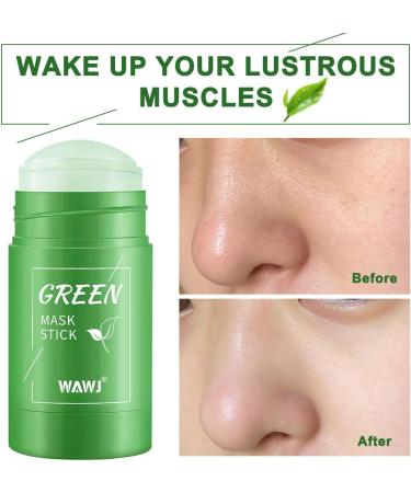WAWJ Green Mask Green Tea Mask Stick Clean Green Mask Stick Moisturizing Smoothing Control Oil Clean Pores Green - Buy Online on GoSupps.com