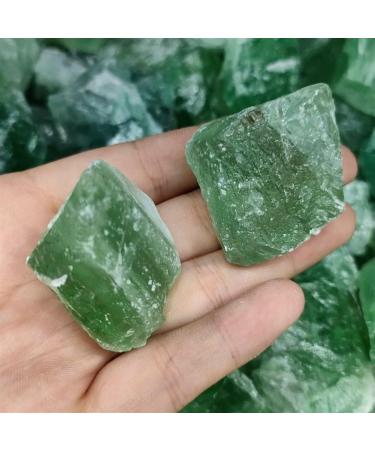 Gems for Decoration 1pc 40-60g Natural raw Green Fluorite Rough Natural Quartz Crystals for Aura Crystal - Buy Online on GoSupps.com