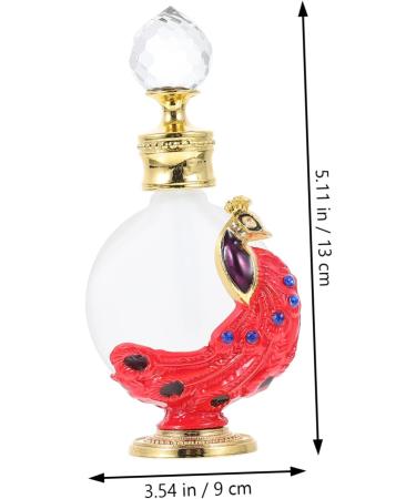 Ipetboom Middle Eastern Perfume Bottle Arabic Perfume Home Diffuser Empty Storage Bottle Empty Fragrance Bottle Egyptian Perfume Vintage Perfume Dispenser Glass Filling Statue Red 13x9x4cm Red - Buy Online on GoSupps.com
