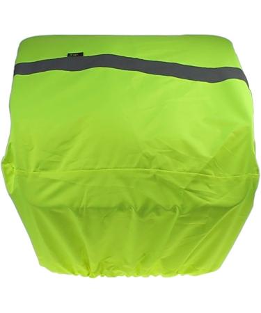 P4B |Rain protection bicycle basket - bicycle basket cover |Reflex neon yellow |Water -repellent bicycle basket cover with reflex strip |Bicycle basket cover neon yellow rear wheel of basket cover