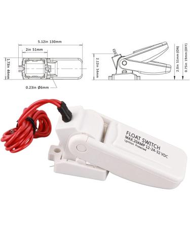Bilge Pump Float Switch Submersible Pump Switch Abs Automatic Boat Bilge Pump Float Switch Ignitioned For Electric Water Pumps - Buy Online on GoSupps.com