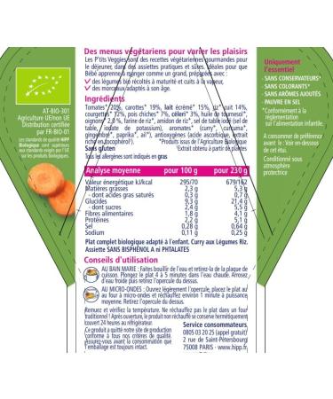 HiPP Organic - Vegetable Curry Rice 230g - Buy Online on GoSupps.com