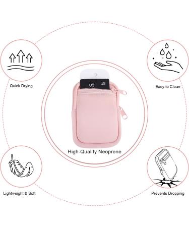 2 in 1 Zippered Pouch for Touchland Power Mist | Hand Sanitizer Case with Mini Pocket & Strap | Pink Travel Accessory for Women & Men - Buy Online on GoSupps.com