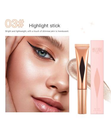Bronzer & Contour Stick with Cushion Applicator - Natural Matte Finish, Lightweight & Blendable Cream Contour - Liquid Contour Set (01 Blush, 03 Highlighters, 05 Contour Shades) - Buy Online on GoSupps.com