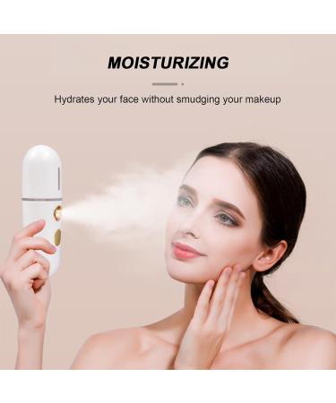 Brume Visage - Humiidificateur Main | Vaporisateur Nano Mist | Vaporisateurs Froid Portable Vaporisateurs Vapeur Silencieux Pour Hydratation Maison Voyage Soins De La Peau D placements Quotidiens Blanc - Buy Online on GoSupps.com