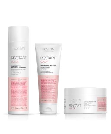 REVLON PROFESSIONAL Color Protective Shampooing Micellaire Protecteur 250 ml + Color Melting Conditioner Soin Fondant Protecteur 200 ml + Jelly Color Masque Gel Protecteur de Couleur 250 ml/8.45 oz