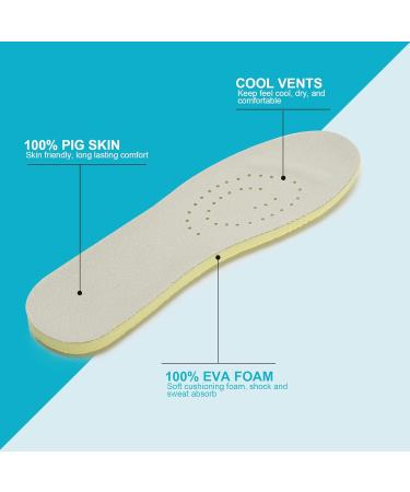 Yolopark Men's Loafer & Casual Shoes Insoles - EVA Foam Inserts for Comfort & Fit - Lightweight & Thin | Size 11 - Buy Online on GoSupps.com