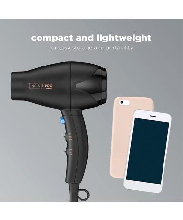 INFINITIPRO BY CONAIR Mighty Mini Compact Lightweight Professional Hair Dryer - Black - Travel Size - Buy Online on GoSupps.com