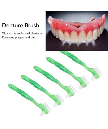 Professional 5-Part Prosthesis Removal Brush Set | Portable Double-Sided Care Tool for Dentures | Red - Buy Online on GoSupps.com