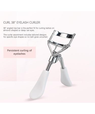 Buy White Makeup Eye Curling Tool - Comfortable Grip Cosmetic Lash Curler for Perfect Lashes | International Shipping Available - Buy Online on GoSupps.com
