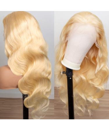613 Blonde Lace Front Wig 10a Brazilian Body Wave HD Transparent Lace Wig - 20 inch - Buy Online on GoSupps.com