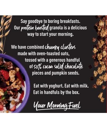Fuel10k Chocolate Granola Porridge Oats 1kg Muesli Protein 50% Cocoa Solid Breakfast with Welari Thank You Card (1pack) - Buy Online on GoSupps.com