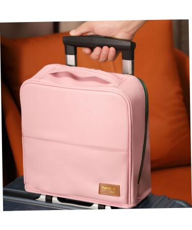 Trousse de Maquillage Debout Trousse de Maquillage Debout capacit avec Plusieurs Compartiments pour Le Voyage Organisateur Vertical en Cuir PU Support Rose - Buy Online on GoSupps.com