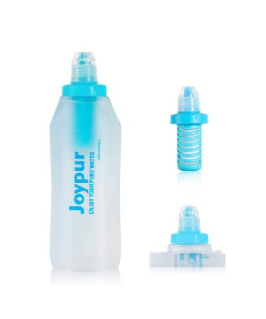 joypur Collapsible Filtered Water Bottle - BPA Free with Filter Integrated 2 Stage Portable Water Bag for Outdoor Camping Travel Hiking Backpacking White-0.6L - Buy Online on GoSupps.com
