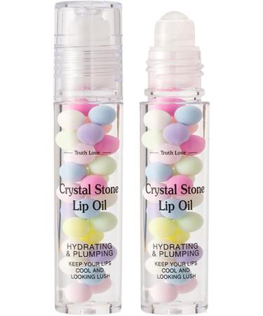  Dubbulon Lip oil roller lip oil roller ball - Moisturizing lip plumping oil Clear plumping lip oil lip care lip oil and - Buy Online on GoSupps.com