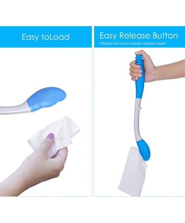 Long Reach Bottom Buddy Toilet Tissue Wiping Aid - Ideal Daily Living Bathroom Aid for Limited Mobility - Buy Online on GoSupps.com