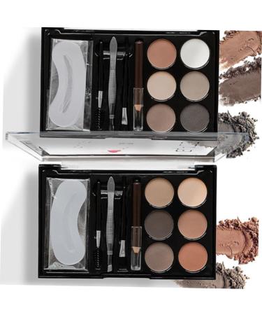 BIUDECO 1 Set Eyebrow Beautify Makeup Tools Natural Eyebrow Powder Eyebrows Makeup Accessory - Buy Online on GoSupps.com
