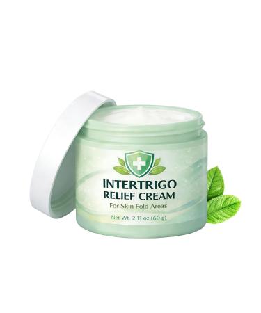 Intertrigo Relief Cream Skin Fold Chafing Cream With Zinc Oxide & Undecylenic Acid Helps Soothe Skin Reduce Moisture & Friction for all Skin Fold Areas Daily Skin Care - 2 Oz (1 1) 2 Fl Oz (Pack of 1) 1
