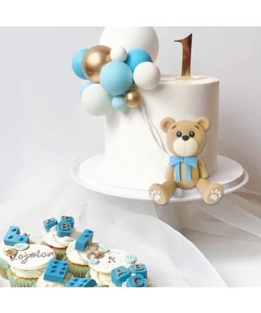 33 PCS Blue Bear Cake Toppers for Baby Shower & Birthday Parties - Buy Online on GoSupps.com