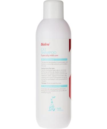 Bioline Cat Shampoo 1000 ml - Care Product - Revitalises Coat - Buy Online on GoSupps.com