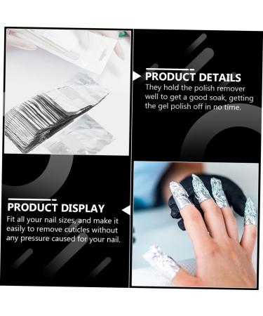 300 pi ces Gel Nail Polish Remover Cotton Pads With Nail Foil Wraps For Easy Soak Off And Cuticle Care Comfortable And Manicure Accessory - Buy Online on GoSupps.com