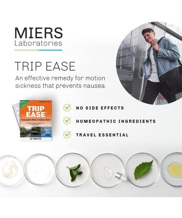 Trip Ease Travel Sickness Tablets - Nausea & Vertigo Relief for Travel | 32 Tablet Pack | Anti-Motion Sickness for Cars Boats & Airplanes - Buy Online on GoSupps.com
