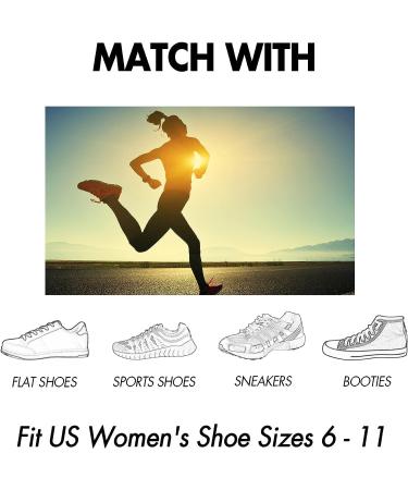 Aimerday Athletic Ankle Women's Compression Socks 5-Pack - Low Cut Performance Soft Tab Socks for Running and Sports - Cushioned and Cozy Garden Socks - Buy Online on GoSupps.com
