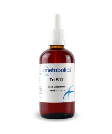 Metabolics Tri-b12 Complexe liquide | Contient les 3 cobalamines naturelles m thylcobalamine hydroxocoblamine et ad nosylcobalamine - Sans additifs (100 ml) 100 ml (Lot de 1)