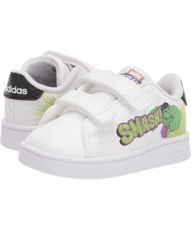 adidas Boy's Unisex Kids Advantage Cf I Sneaker - Child 3 UK - White/Black - Buy Online on GoSupps.com