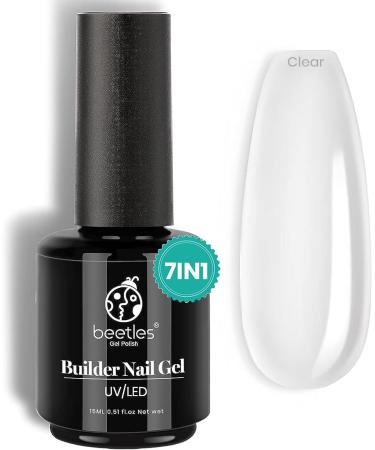 Beetles Gel Polish Beetles Builder Gel 7 in 1 Nail Builder Strengthener Gel Clear Color Hard Gel Builder Extension Nail Gel for Holiday Nail Art Design Gift for Girls - Buy Online on GoSupps.com