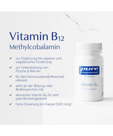 Buy Pure Encapsulations Vitamin B12 - 90 Capsules | Best Quality B12 Supplement for Energy & Health - Buy Online on GoSupps.com