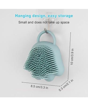 Silicone Cat Paw Shape Shower Scrubber with Gel Dispenser - Blue - Buy Online on GoSupps.com