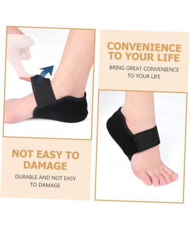 FRCOLOR Heel Protector Insoles for Plantar Protection - Non-Slip Shoe Pads for High Heels & Boots - Cushioned Comfort Black 12.8x6x0.5cm - Buy Online on GoSupps.com
