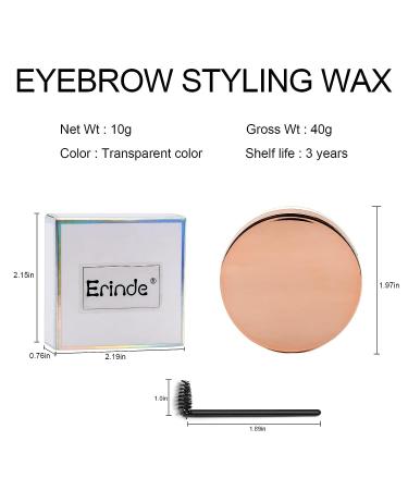 Erinde Eyebrow Wax Gel - Clear, Waterproof, Long Lasting Brow Styling for Feathery Fluffy Brow Freeze | Lamination Effect - Buy Online on GoSupps.com