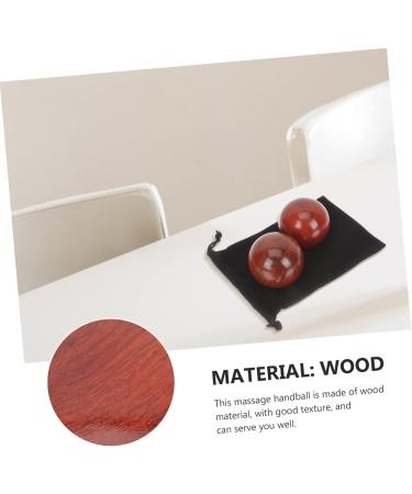 Buy Gleavi 6 Pcs Wooden Health Balls for Acupuncture & Muscle Massage | Chinese Rolling Balls - 5x5 cm - Buy Online on GoSupps.com