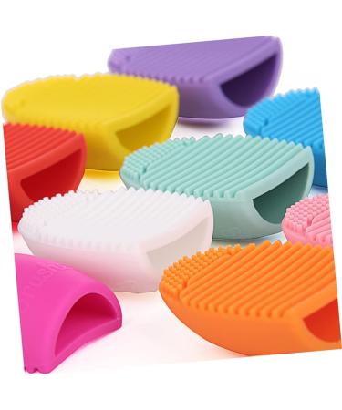 Ipetboom Makeup Sponge Cleaner Makeup Brush Cleaner Mat Brush Cleaning Pads Make up Kit Silicone Cosmetic Brush Egg Cleanser Limpiador De Brochas De Maquillaje Makeup Egg Travel Tool Mini medium Black - Buy Online on GoSupps.com