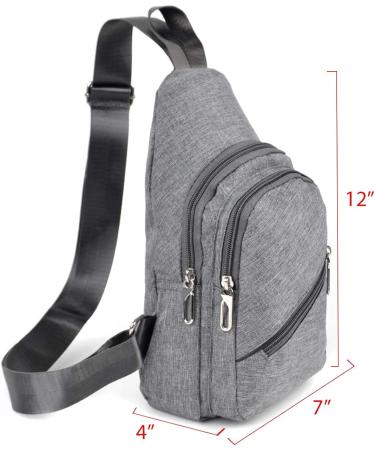 WESTEND Charcoal Crossbody Sling Bag Backpack | Adjustable Strap for Men and Women - Buy Online on GoSupps.com