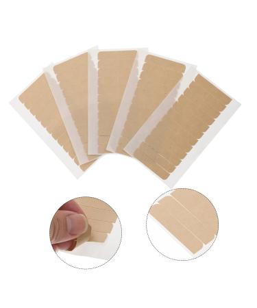 MERRYHAPY Double-Sided Tape for Hair Extensions & Wigs | Invisible Lace Wig Adhesive Strips 2x0.5cm - 5 Sheets Khaki - Buy Online on GoSupps.com