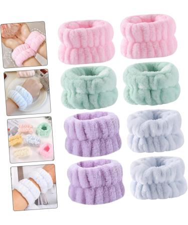 Beaupretty 8pi ces Serviettes de Poignet Peluche pour Lavage du Visage Prot ge-poignets Spa Bandeau et Bracelet Manchons de Lavage de Bras Bandeaux Anti-transpiration - Buy Online on GoSupps.com