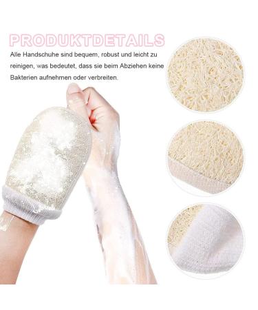 LATRAT Exfoliating Loofah Gloves - Spa Body Scrub & Dead Skin Remover for Men & Women - 2 Pack - Buy Online on GoSupps.com